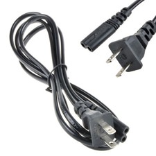 5ft 2 Prong AC Power Cord For SAMSUNG UN55H6203AF UN55H6300AF 55" LCD LED TV