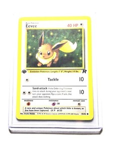 Eevee 55/82 Team Rocket 1st Edition Pokemon Cards *Ranging in VG to NM* Eevee 55/82 Team Rocket 1st Edition Pokemon Cards *Ranging in VG to NM*