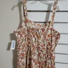 Girls sleeveless dress XL 14 16 Floral Design