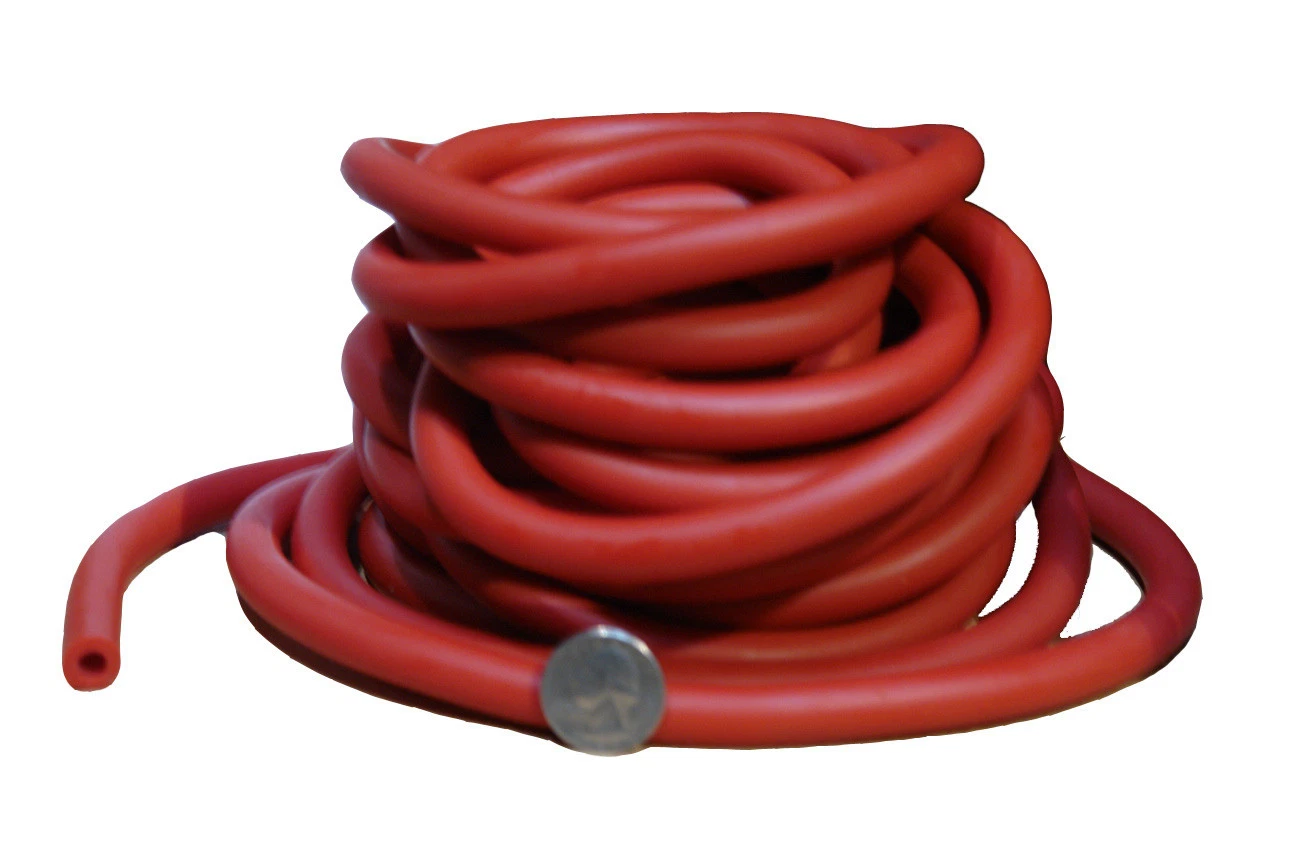 Workoutz 25 Ft Bulk Resistance Tubing (Red) Band Exercise Tube 25 Feet Length