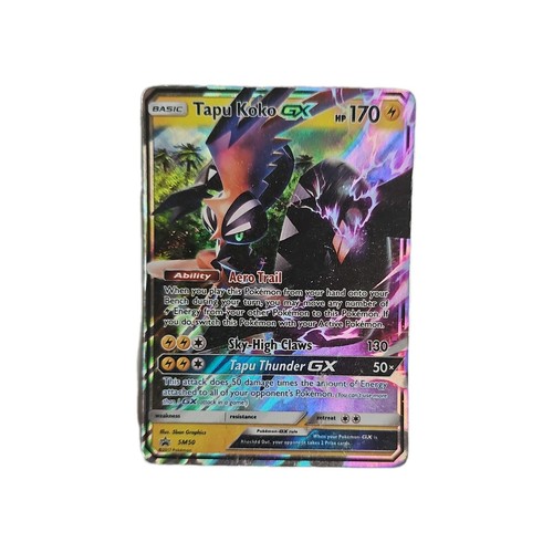 Tapu Koko GX 47/145 SM Guardians Rising Holo Ultra Rare Pokemon Card