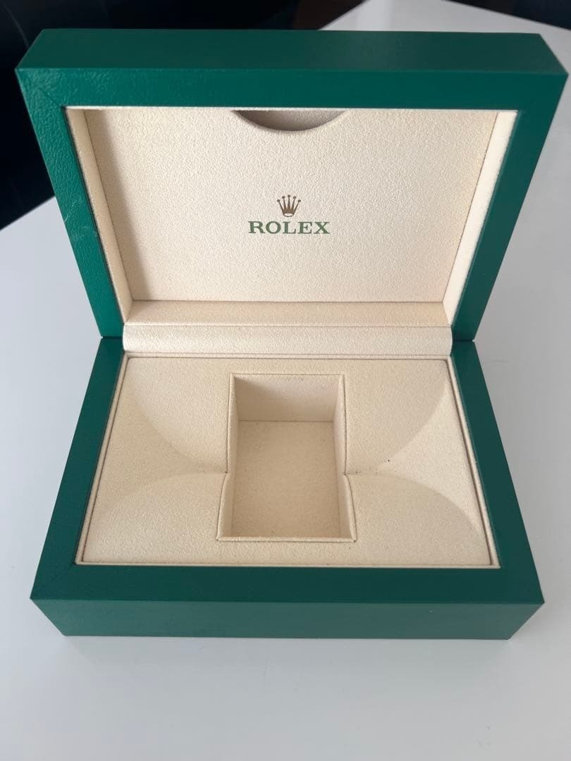 ROLEX 39139.8064 Watch Box Case Oyster M Green Wood Wave Vintage Genuine #10