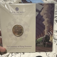 The Royal Mint 2023 UK £2 Two Pounds Flying Scotsman BU Coin Pack Uncertified