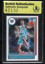 BAS 2021 Panini NBA Hoops Rookies Kai Jones #230 Seal of Authenticity Auto 3c7