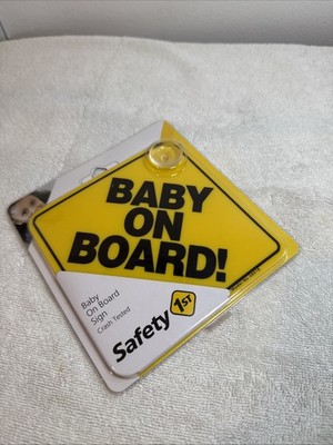 Safety 1st Baby On Board Sign