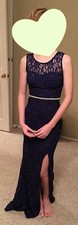 City Studio Evening Prom Dress, Sparkly Royal Blue, Size 1, Gently used.