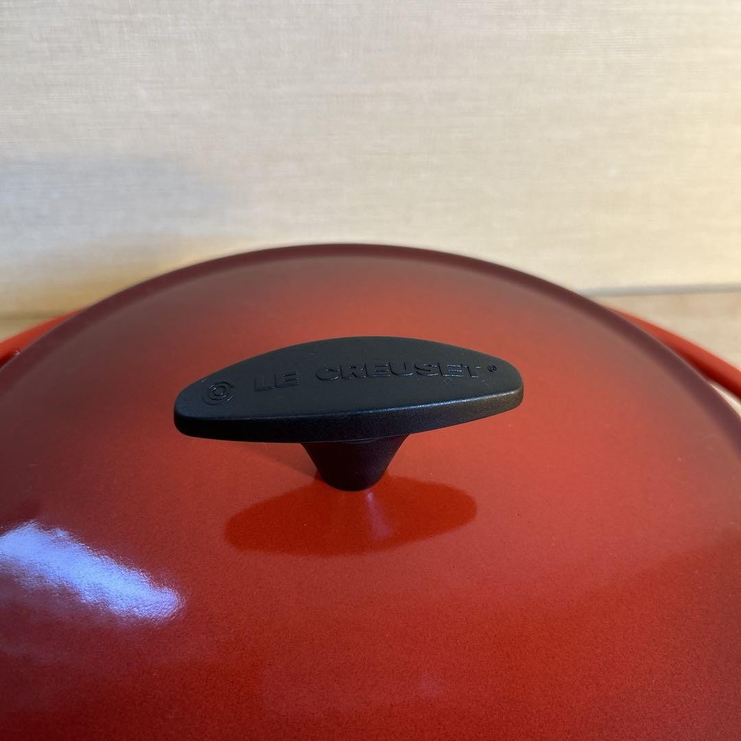 Le Creuset Sensation Cocotte 22cm Cherry Red Two-Handed Pot