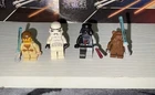 LEGO Star Wars Minifigure Lot: Obi-Wan,Stormtrooper, Custom Darth Vader & Ewok