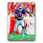 Andre Reed #4 Art Card Limited 31/50 Edward Vela Signed (Buffalo Bills)