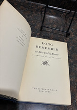 Long Remember - Mac Kinlay Kantor 1934 First Edition Hardcover image