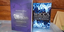 2 Books On Witchcraft And Wiccan Crystal Magic