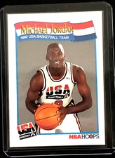 1991-92 Hoops USA Basketball #579 Michael Jordan – Dream Team – NM