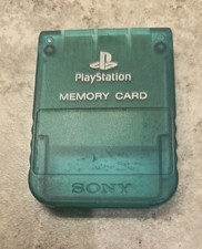Sony Memory Card For Vintage Play Station Green Scph-1020