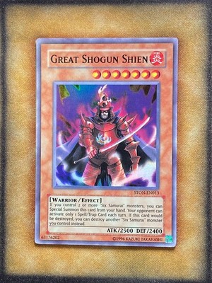 Yugioh Great Shogun Shien STON-EN013 Super Rare NM
