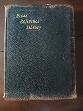 Antique Book:  Press Reference Library 