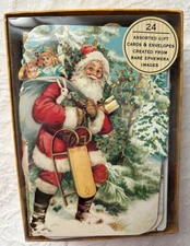 Punch Studio 24 Christmas Cards ~ NIB ~ Each a Different Vintage Image