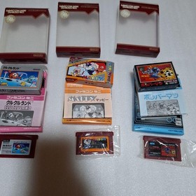 Famicom Mini Soft Kurukuru Land Mappy Bomberman Used Box theory available