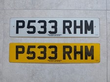Uk Original License Plate Pair P533 Rhm Uk Original License Plate Pair P533 Rhm