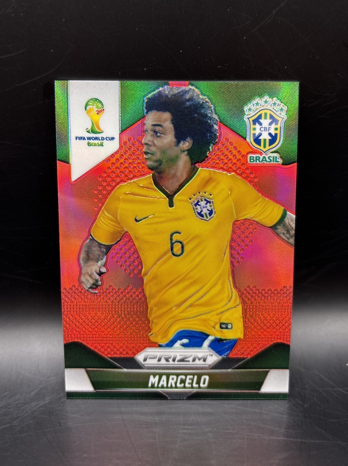 2014 Panini Prizm World Cup Marcelo Red Prizms 045/149 #107 Brazil Rookie RC