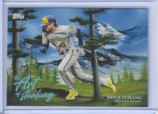 2025 Topps X Bob Ross the Joy of Baseball - The Art of Stealing Brice Turang...