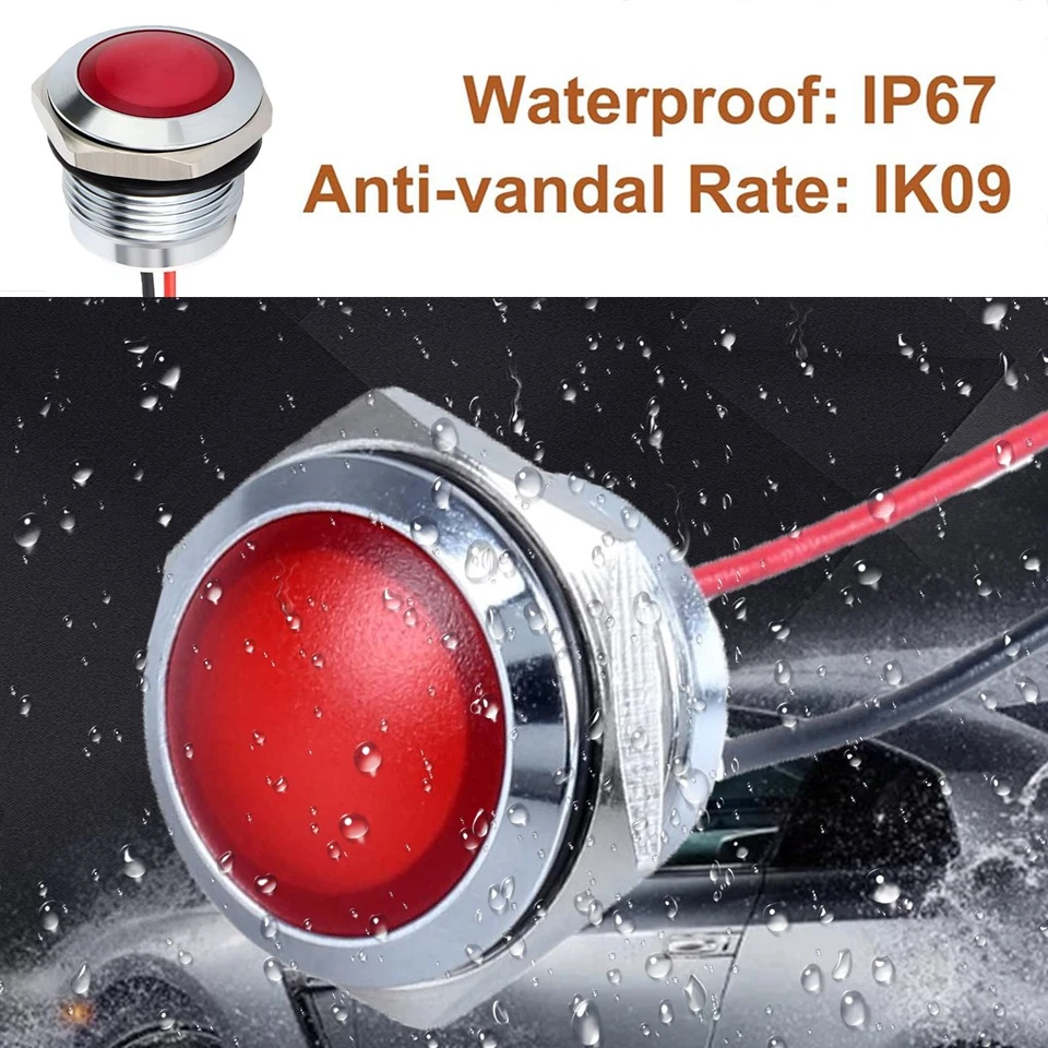 Red High Beam Indicator Pilot Light body bulb For 1968 Yamaha DT1  - Imagem 4 de 4