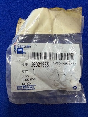 GM Genuine NOS P/S Pressure Hose Inlet Pipe Adapter Plug 26021965