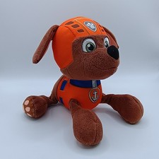 PAW PATROL Spin Master ZUMA Plush Stuffed Animal Dog Brown Water Rescue Orange