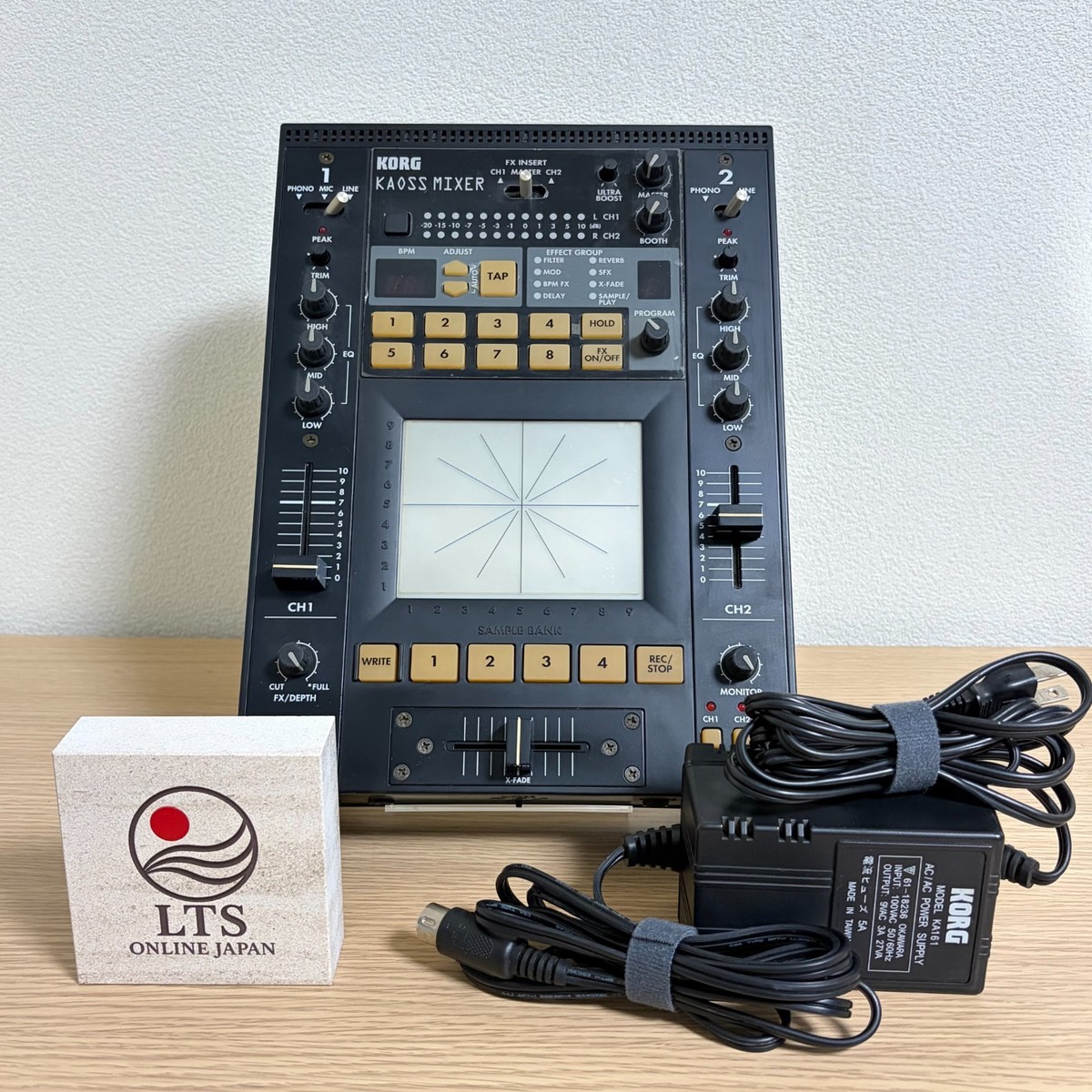 Korg KAOSS MIXER KM-2 2-Channel DJ Mixer Touch Pad FX Sampler w/AC