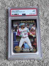 PSA 9 MINT BASEBALL CARD 2024 TOPPS FERNANDO TATIS JR SAN DIEGO PADRES
