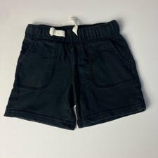 Carters 3T Navy Blue Shorts Pull On Elastic Pockets Drawstring 100 Cotton
