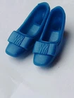 Vintage Barbie Francie Shoes Royal Blue Bow Squishy Heels Shoes Japan