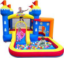 Inflatable Bounce House, Bouncy House for Kids 3-10 Ages, Jumping Castle with Ai