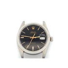 Rolex Oysterdate Precision Watch 6694 34mm Black Dial Stainless Steel Vintage