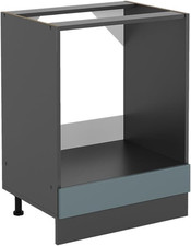 Mobile per Forno Da Incasso R-Line, Grigio-Blu/Antracite, 60 Cm Senza Piano Di L