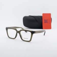 Salvatore Ferragamo SF2985 320 Transparent Khaki 52mm Eyeglasses New Authentic