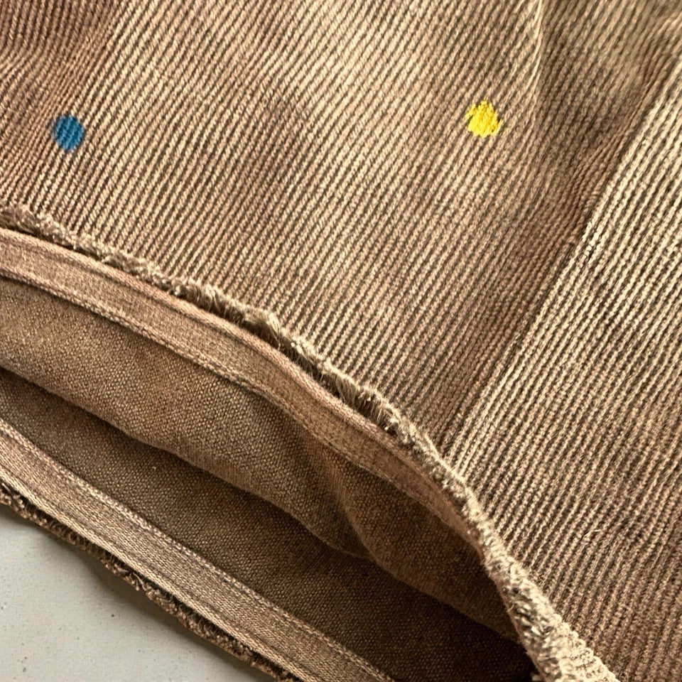 Visvim Corduroy Paint-Dot Shorts — Brown — Size ~34 - Image 4 of 4