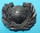 WW2 GENUINE THE ROYAL MARINES REGIMENT MILITARY ECONOMY COLLAR BADGE A STANLEY