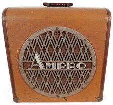 Vintage 1945 Ampro Speaker Cabinet with Jensen P12 12" Speaker