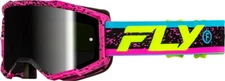 Fly Racing 37-51528Y Youth Zone Goggle Pink/Black/Hi-Vis w/Black Mirror Lens