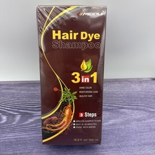 Meidu Permanent Color Hair Dye Shampoo 500ml Coffee C4 Exp: 3/2028 NEW Sealed