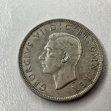 1941 George VI Silver Florin Two-Shillings Coin