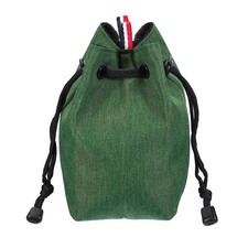 Drawstring Camera Bag, 3.94"x3.94"x6.69" Camera Bag with Camera Straps, Green