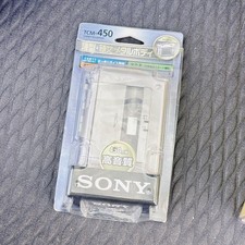 Sony TCM-450 Portable Cassette Recorder FullMetal 450mW Rec2x ClearVoice Un used