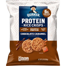 Quaker Protein Crisps Chocolate Caramel Mini Rice Cakes, 5.2 oz