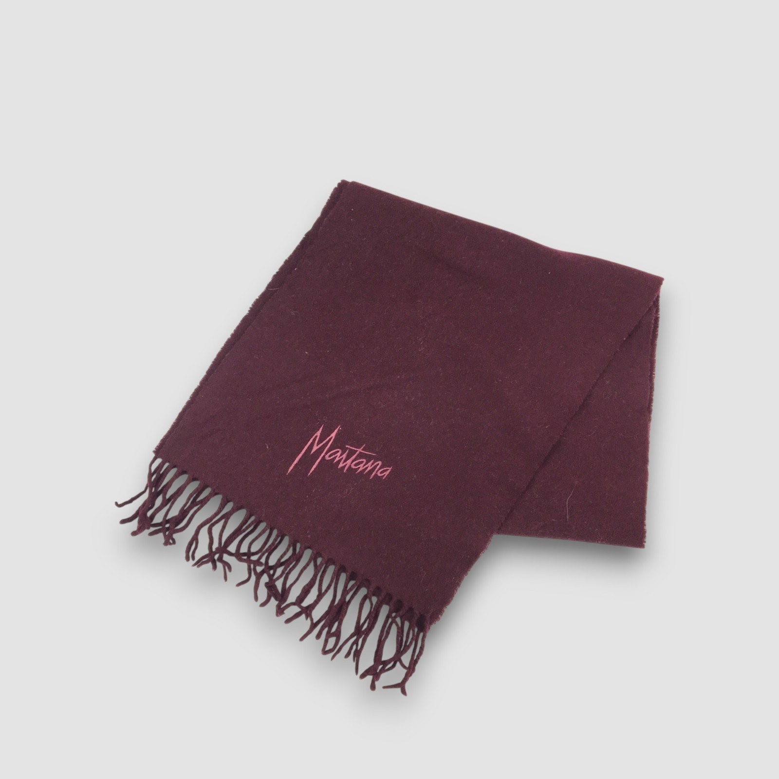 Mantona Wool Scarf Vintage Christmas Muffler Fringe Neck Winter Scarves 11x51