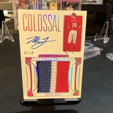 Panini 2023 National Treasures Holo Silver Mick Abel Phillies #CMS-MA /10 Rookie