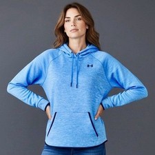 Under Armour Storm1 Hoodie Sweatshirt Women  s Size Medium Blue Pocket