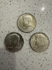 Lot of 3 40% Silver Kennedy Half Dollars / Halves 1967