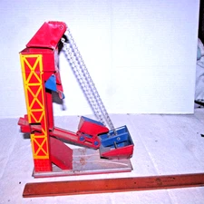 Vintage Red Tin Coal Elevator Chein or Ohio Art? Marked USA Parts or Repair