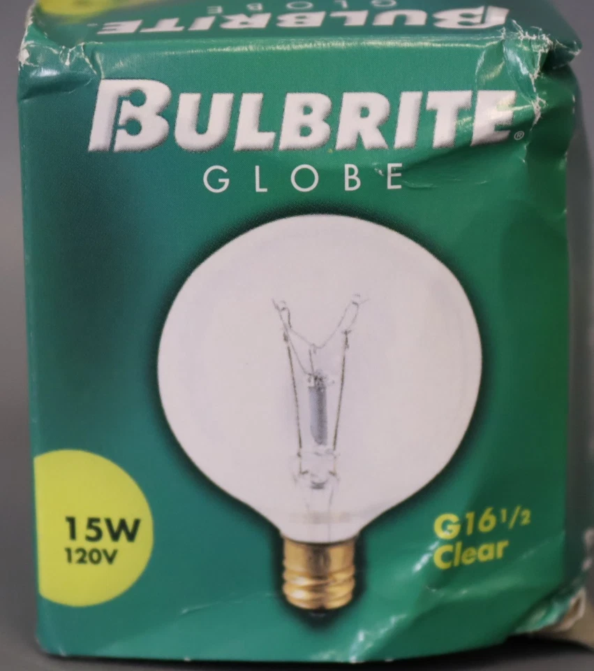 Bulbrite  - 15G16CL2 G16 5 Decor Globe Light Bulb 15w / 120v - Image 3 of 4